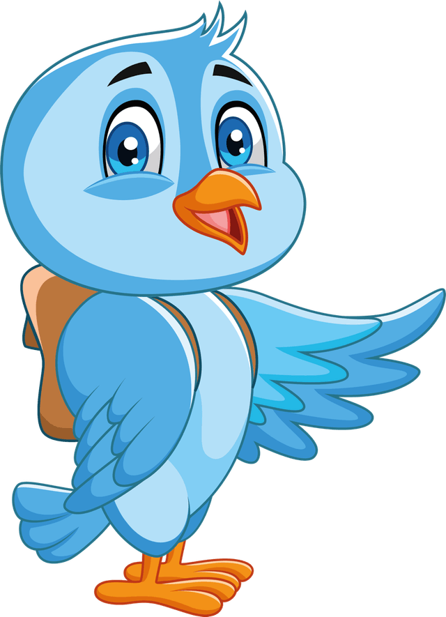Blue Bird Mascot Rudi