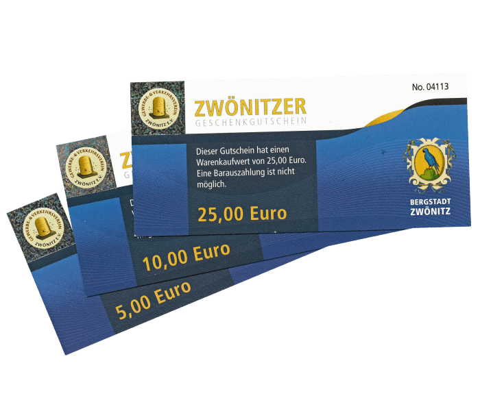 Der Zwönitzer Gutschein - Lokales Gutscheinsystem